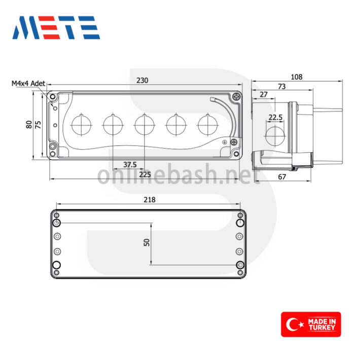 جعبه شاسی آلومینیوم قاب دار ۵ تایی مته انرژی