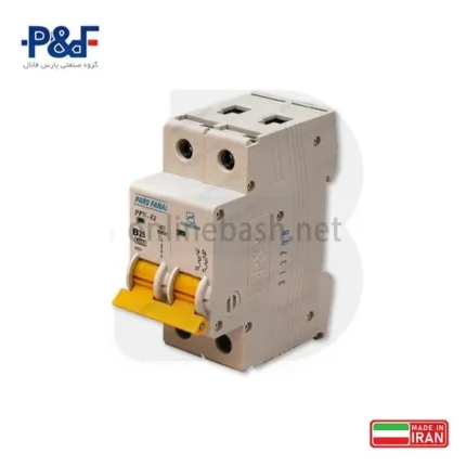 کلید مینیاتوری 2 پل پارس فانال با قدرت قطع 10KA