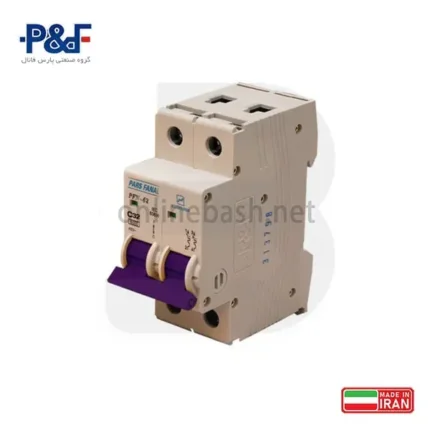 کلید مینیاتوری 2 پل پارس فانال با قدرت قطع 10KA