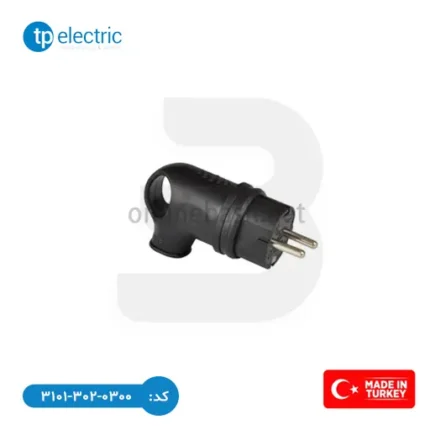 دو شاخه 90 درجه 16 آمپر پلاستیکی TP Electric