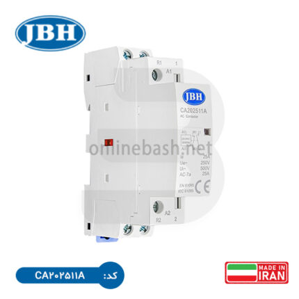کنتاکتور 2 پل 25 آمپر یک باز یک بسته JBH| فروشگاه آنلاین باش